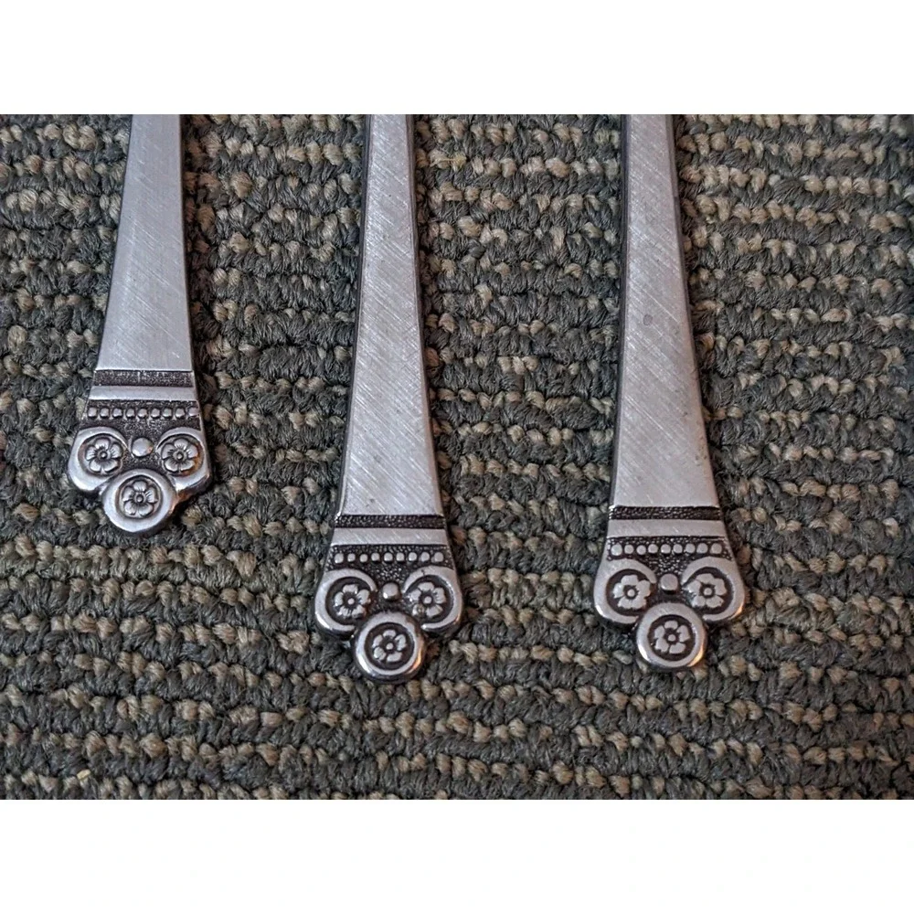 Costa Mesa National Stainless Steel 13pc Vtg Flatware Korea Fork Spoon Knife